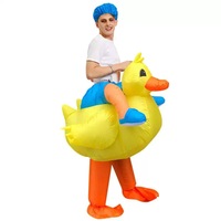 Costumes gonflables d'Halloween pour adultes, lapin sauteur, grand oiseau, petit canard jaune, pour spectacles amusants, approvisionnement transfrontalier
