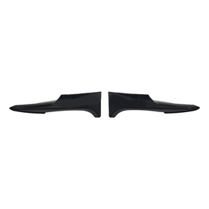 Protectores de Esquinas para Parachoques Delantero BMW Serie 3 E92, Material ABS Negro Brillante, Par Izquierdo y Derecho - Product Image 3
