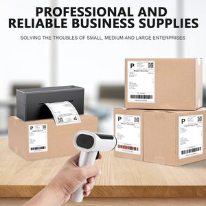 Etiquetas Térmicas Sensibles al Calor, Impermeables y Ecológicas Certificadas <span class=keywords><strong>APZ</strong></span>, 4*2, Etiquetas de Código de Barras para Transporte en Almacén - Product Image 5