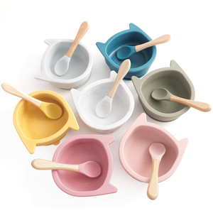 Wholesale 100% Food Grade Silicone Tableware High Quality Baby Animal Shape <b>Suction</b> Bowl Baby Supplies - Product Image 4