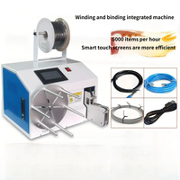 Máquina Automática para Enrollar y Atar Cables, Máquina de Atado de Cables de Múltiples Especificaciones para Taller de Ensamblaje de Cables de Alimentación