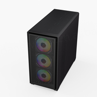 Boîtier PC Gaming Full Tower en Acier et Verre Trempé BAJEAL OEM Personnalisé avec Panneau Frontal en Maille, Panneau Latéral Transparent et Ports USB