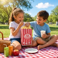 Sacs à Popcorn en Papier Kraft Rouge Écologiques, Anti-Graisse, Jetables, 40 g/m², avec Logo Personnalisé, pour Cinéma, Fêtes et Soirées Film