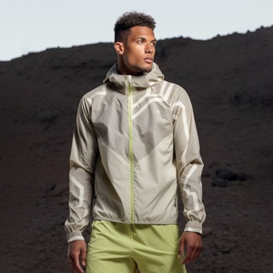 2024 Outdoor Hiking <b>Lightweight</b> Nylon Waterproof Softshell Anorak Zip up Safari Windbreaker <b>Jackets</b> for <b>Men</b> - Product Image 2