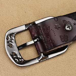 Butterfly Emboss Designer Luxury Stylish Genuine Leather <strong>Belt</strong> for Women Ladies <strong>Cool</strong> Jeans Trousers <strong>Belts</strong> - Product Image 5
