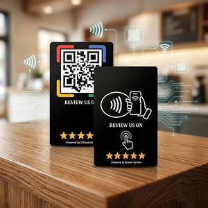 Cartes de paiement, cartes de visite, cartes de commentaires sur les réseaux sociaux en PVC étanche/résistant aux intempéries, personnalisées en gros, avec puce RFID ISO NFC215/213/216 - Product Image 4