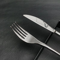 LFS Offre Spéciale 6pcs Set de couverts Sliver Fashion and Modern Design Set de vaisselle en acier inoxydable pour la maison Hôtel cuillère de table