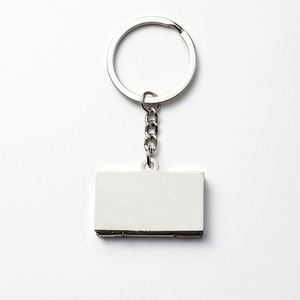 Llavero de Metal Ligero con Logotipo Personalizado Vintage al por Mayor, Mini Laptop 3D de Aleación, Teclado Plegable con Pantalla LCD, Resistente al Agua - Product Image 5