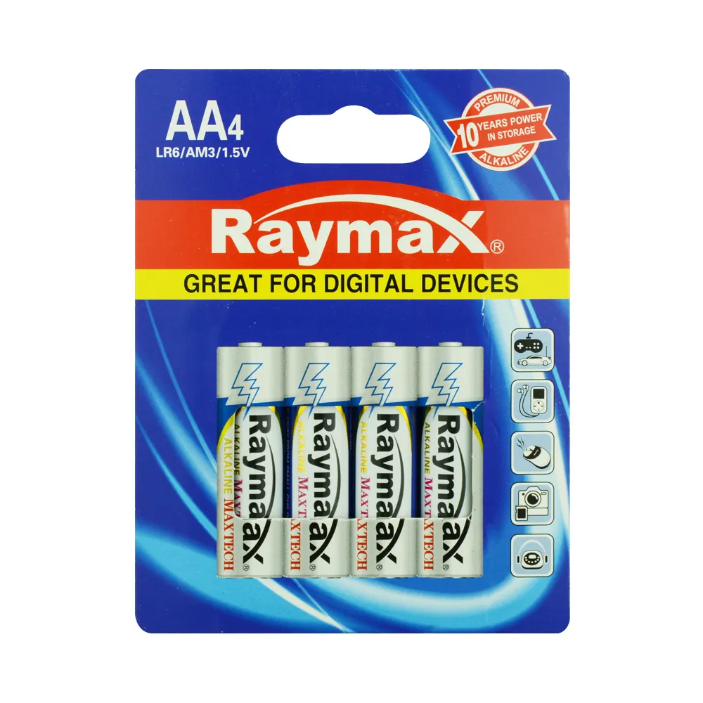 Raymax OEM ซูเปอร์อัลคาไลน์ AM3อัลคาไลน์แบตเตอรี่1.5โวลต์ AA Am3 LR6สำหรับนาฬิกาของเล่นกล้องรีโมทคอนโทรล