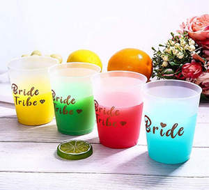 Décorations de fête d'enterrement de vie de jeune fille, gobelets réutilisables 16 gel Flex Team enterrement de vie de jeune fille, elle a dit Yaaas - Product Image 5