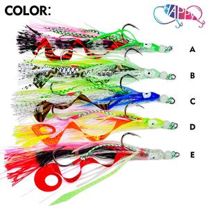 Pieuvre lumineuse chaîne crochet Duel calmar gabarit pieuvre calmar jupe leurres mer plates-formes de pêche à la main leurre souple poisson jigging leurre - Product Image 3