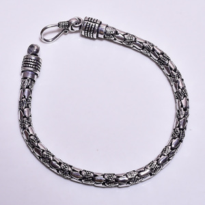 Bracelet uni en argent sterling 925, bracelet en argent sterling 925 pour femmes, bracelet en argent du fabricant, bijoux fins - Product Image 3