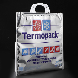 Sacs d'isolation en coton perlé aluminisé imprimés sur mesure en usine, sacs de courses pour supermarchés, produits surgelés, sacs isothermes pour la <span class=keywords><strong>main</strong></span> - Product Image 2