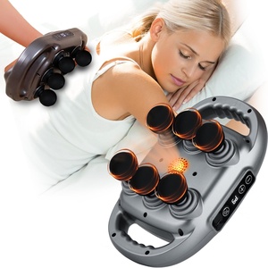 Pistolet de massage sans fil pour tissus profonds, six têtes, outil de relaxation musculaire, pistolet de massage à haute fréquence vibratoire pour le corps - Product Image 1