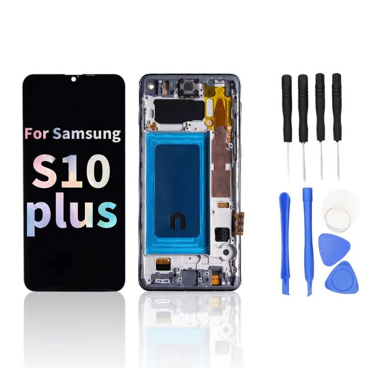 Accessories Wholesale Mobile Phone Lcd Original Quality Display Accessories For Samsung Galaxy S10 Plus Screen Replacement