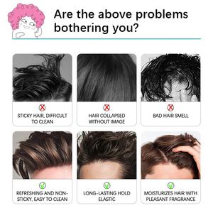 Vendita di fabbrica senza etichetta brillare libera Formula idrosolubile da uomo per capelli cera per capelli argilla opaca pomata 80ml - Product Image 3