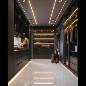 Armoire de rangement pour chambre à coucher Armoire simple en bois massif Armoire de meubles de salon pour la maison - Product Image 1