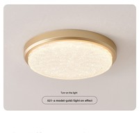 Plafonnier LED encastré en cristal 6000K Tri-proof AC IP54 Design minimaliste moderne CRI80 Couleurs changeantes Chambre/Salon