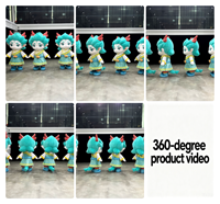 Costume de mascotte gonflable en peluche CE, costume de dragon gonflable pour adulte, qualité commerciale, mascotte gonflable publicitaire