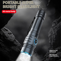 Lampe torche tactique personnalisable 2500LM, longue portée, rechargeable par Type-C, étanche IP68, en aluminium, LED, pour le camping et les situations d'urgence