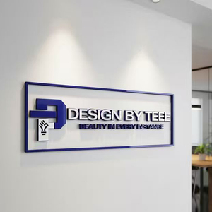 Custom Laser Cut Metal Signs Business Sign Stainless Steel Logo Sign for Store Wall Decoration - Product Image 1