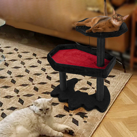 Lit pour chat gothique CPC290050 de haute qualité, design compact, taille personnalisée, en fausse fourrure durable, idéal pour Halloween