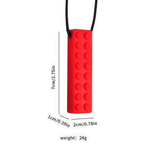 Blocs de Construction en Silicone Créatif pour Enfant, Jouet de <span class=keywords><strong>Palais</strong></span> Sensoriel, Bâton de Dentition, Collier à Mâcher pour Enfants Autistes - Product Image 1