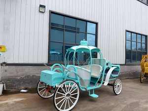 Voiture de princesse Cendrillon électrique personnalisée de style citrouille pour mariages, transport spécial pour mariages - Product Image 4