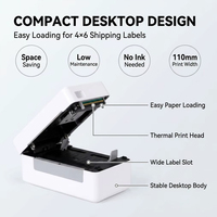 Imprimante thermique directe USB 110 mm 6 ips, imprimante d'étiquettes d'expédition haute vitesse compatible Windows, Mac, Linux