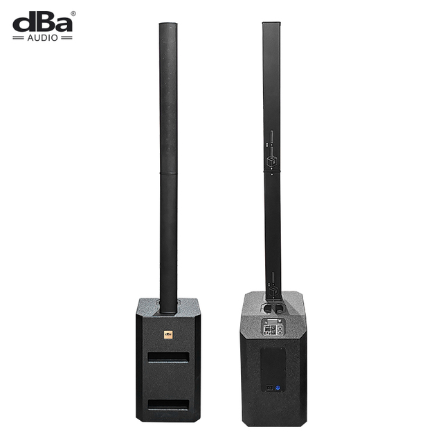 IPX1000 1200W DJ Party Active Column Speaker System 12" DSP Subwoofer, Modular Design, Pro PA Sound for Outdoor Events