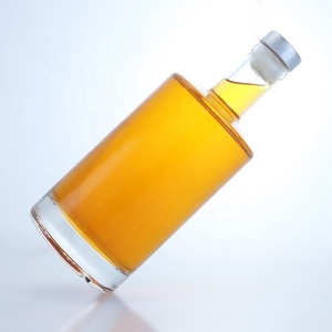 Tequila Redondo Adaptable 500ml 700ml 750ml Del Whisky De La Vodka De La Botella De Cristal Con El Corcho - Product Image 4
