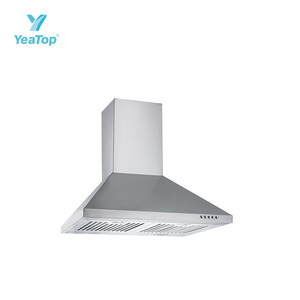 <span class=keywords><strong>Hotte</strong></span> de cuisine murale en acier inoxydable en forme de T de 90 cm avec éclairage LED - Product Image 2