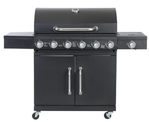 เตาย่างบาร์บีคิวแบบผสมแก๊ส6 + 1เตาสแตนเลสใช้ในงานปาร์ตี้สำหรับครอบครัว - Product Image 5