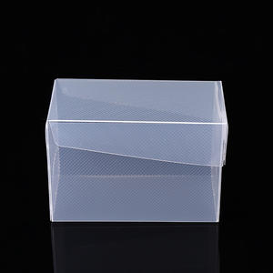 Boîte en plastique transparente personnalisée boîte cadeau PVC automatique à fond crochet boîte d'emballage RPET dégradable - Product Image 2