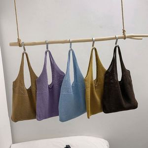 Free Sample Mipurela Custom Handmade Knitted Vintage Large Capacity <b>Hobo</b> <b>Bag</b> Women Shoulder <b>Crossbody</b> High Quality Crochet <b>Bag</b> - Product Image 4
