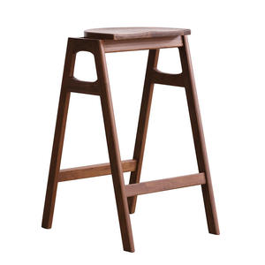 Sedie da pranzo Vintage in legno massello da banco sgabelli da Bar con poggiapiedi per Bar e ristoranti sgabelli da Bar impilabili - Product Image 5