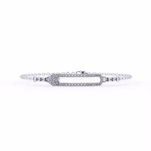 Bracelet Tennis Classique Diamant Moissanite 14k Dainty Or Diamant Bijoux De Mariage Cadeau Parfait - Product Image 3
