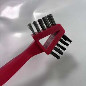 Cepillo de limpieza multifuncional para estufas, cepillo de cocina de doble cabezal con alambre de cobre y alambre de acero para rincones de difícil acceso. - Product Image 2