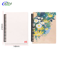 En gros A5 Relié Spirale Sublimation Imprimables Blancs Personnalisable Journal Notebook Fil À Coudre Planificateur Journal