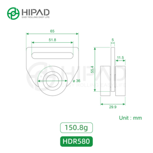 Roulettes <span class=keywords><strong>de</strong></span> rideau latéral <span class=keywords><strong>de</strong></span> camion 50 mm avec fente pour sangle, double face, roulettes coulissantes jumelées <span class=keywords><strong>de</strong></span> 36 mm pour pièces <span class=keywords><strong>de</strong></span> remorque commerciale - Product Image 2