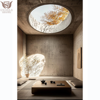 DEMEA Luxe Rénovation Maison Conception Sans Cadre Lucarne Électrique avec Interrupteur Mural Contrôle Automatique Rooflight Rond