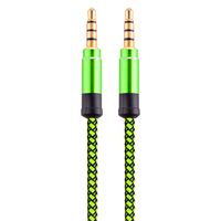Mâle à Mâle En Nylon tressé Jack Câble Audio 3.5mm Câble Audio Auxiliaire