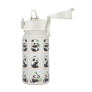 Bouteille d'eau isotherme SilverJet pour enfants en acier inoxydable 350 ml, motif panda, double paroi sous vide, portable pour l'école - Product Image 4