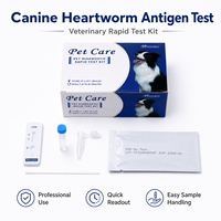 Kit de Prueba Rápida de Antígeno del Virus del Parvovirus Canino para Clínicas Veterinarias, Prueba Rápida de CPV Ag, Kit de Manejo de Muestras Sencillo
