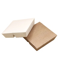Boîte à lunch en papier kraft personnalisée jetable avec logo pour la restauration rapide, boîte à lunch en carton blanc de qualité alimentaire à 3 compartiments