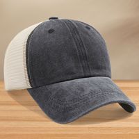 Gorra Trucker de Malla Vintage de Algodón Lavado con Logotipo Personalizado al por Mayor de Fábrica, Gorra Snapback de 6 Paneles para Deporte y Exterior, Venta Directa del Proveedor