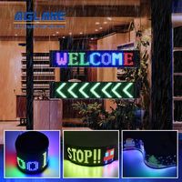 Paneles de Matriz Led Flexibles con Diseño Programable y Control por APP con Ojos, Pantalla Led Publicitaria para Coche