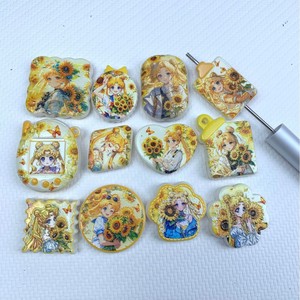 ลูกปัดอะคริลิคพิมพ์ลายการ์ตูนแมวสองด้านแบบเจาะรู สำหรับตกแต่งกระเป๋า สายคล้อง จี้ห้อย สไตล์ใหม่ - Product Image 3