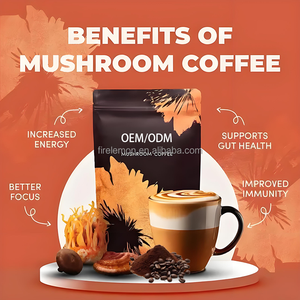 Poudre de café aux champignons OEM avec crinière de lion et reishi pour adultes, concentré de champignons/ensembles enzymatiques, compléments alimentaires pour la concentration et le renforcement immunitaire - Product Image 3