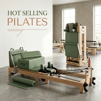 Reformer de Pilates pliable haut de gamme en bois, directement de l'usine, lit de yoga professionnel haute performance, Reformer de Pilates pliable de qualité supérieure